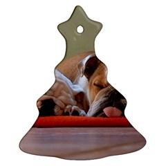 2 Sleeping Bulldogs Christmas Tree Ornament (two Sides) by SomethingForEveryone