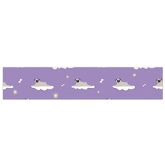 pug dog on a cloud Small Flano Scarf