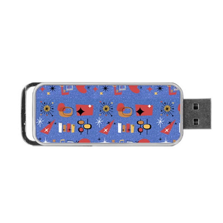 Blue 50s Portable USB Flash (Two Sides)