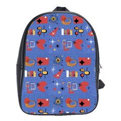 Blue 50s School Bag (large) by InPlainSightStyle