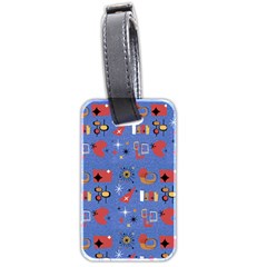 Blue 50s Luggage Tag (two Sides) by InPlainSightStyle