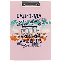 California Surfer Van A4 Clipboard