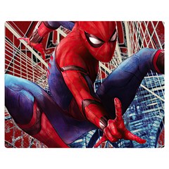 Spider Man - Jonora Kids  Double Sided Flano Blanket (medium)  by JonoraRecordsApparel