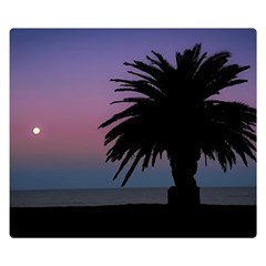 Sunset Coastal Scene, Montevideo Uruguay Double Sided Flano Blanket (small)  by dflcprintsclothing