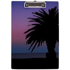 Sunset Coastal Scene, Montevideo Uruguay A4 Clipboard by dflcprintsclothing