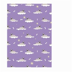 Cheerful Pugs Lie In The Clouds Large Garden Flag (Two Sides)