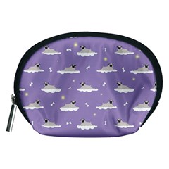 Cheerful Pugs Lie In The Clouds Accessory Pouch (Medium)