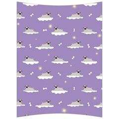 Cheerful Pugs Lie In The Clouds Back Support Cushion by SychEva