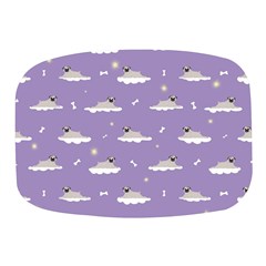 Cheerful Pugs Lie In The Clouds Mini Square Pill Box by SychEva