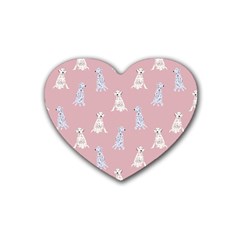 Dalmatians Favorite Dogs Heart Coaster (4 Pack)  by SychEva