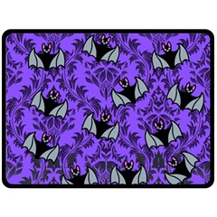 Halloween Friggin Bats Double Sided Fleece Blanket (large)  by InPlainSightStyle