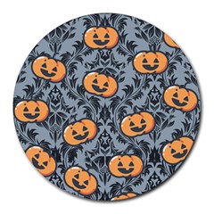 Halloween Jack O Lantern Round Mousepads by InPlainSightStyle