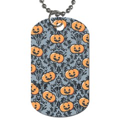 Halloween Jack O Lantern Dog Tag (one Side) by InPlainSightStyle