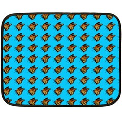Monarch Butterfly Print Fleece Blanket (mini) by Kritter