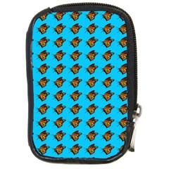 Monarch Butterfly Print Compact Camera Leather Case by Kritter