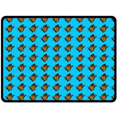 Monarch Butterfly Print Double Sided Fleece Blanket (large)  by Kritter