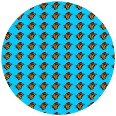 Monarch Butterfly Print Wooden Puzzle Round by Kritter