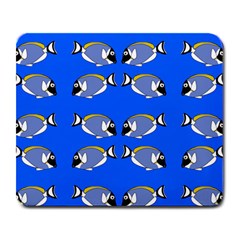 Powder Blue Tang Print Large Mousepads by Kritter