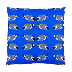 Powder Blue Tang Print Standard Cushion Case (two Sides) by Kritter
