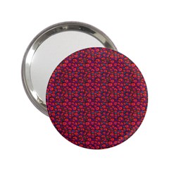 Pink Zoas Print 2 25  Handbag Mirrors