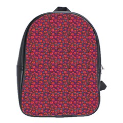 Pink Zoas Print School Bag (large) by Kritter
