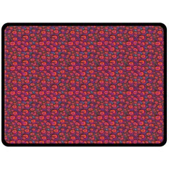 Pink Zoas Print Double Sided Fleece Blanket (large)  by Kritter