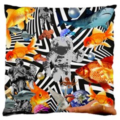 Point Of Entry 2 Large Flano Cushion Case (two Sides) by impacteesstreetwearcollage