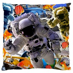 The Journey Home Large Flano Cushion Case (one Side) by impacteesstreetwearcollage