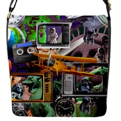 A Matter Of Time Flap Closure Messenger Bag (s) by impacteesstreetwearcollage