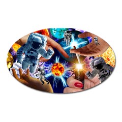 Journey To The Forbidden Zone Oval Magnet by impacteesstreetwearcollage