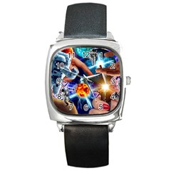 Journey To The Forbidden Zone Square Metal Watch by impacteesstreetwearcollage