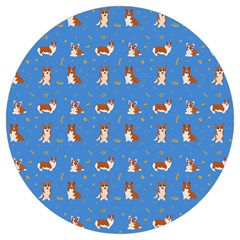 Cute Corgi Dogs Round Trivet by SychEva