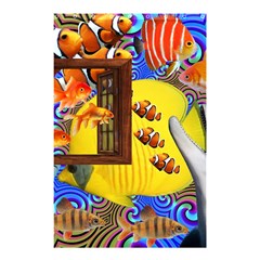 Outside The Window-swimming With Fishes 2 Shower Curtain 48  X 72  (small)  by impacteesstreetwearcollage