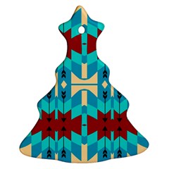 Shapes Rows Christmas Tree Ornament (two Sides) by LalyLauraFLM