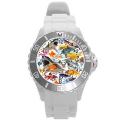 Under The Sea Round Plastic Sport Watch (l) by impacteesstreetwearcollage