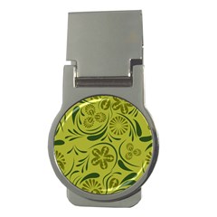 Folk Flowers Pattern  Money Clips (round)  by Eskimos