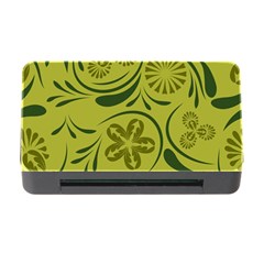 Folk Flowers Pattern  Memory Card Reader With Cf by Eskimos