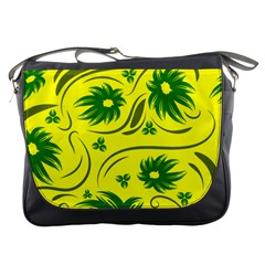 Folk Flowers Pattern  Messenger Bag by Eskimos