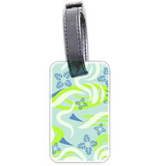 Folk Flowers Pattern  Luggage Tag (two Sides) by Eskimos