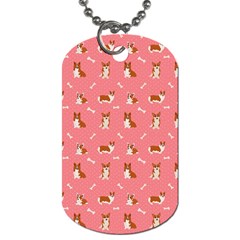 Cute Corgi Dogs Dog Tag (One Side)