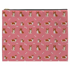 Cute Corgi Dogs Cosmetic Bag (XXXL)