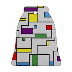 Colorful Rectangles Ornament (bell)