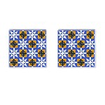Shapes on a blue background                                                           Cufflinks (Square)