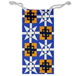 Shapes on a blue background                                                           Jewelry Bag