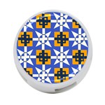 Shapes on a blue background                                                           4-Port USB Hub (One Side)