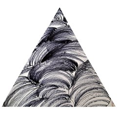 Monochrome Smudge Wooden Puzzle Triangle