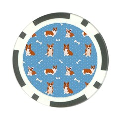 Cute Corgi Dogs Poker Chip Card Guard (10 Pack) by SychEva