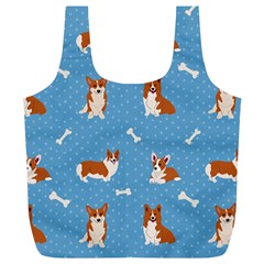 Cute Corgi Dogs Full Print Recycle Bag (xl) by SychEva