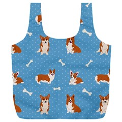 Cute Corgi Dogs Full Print Recycle Bag (xxl) by SychEva