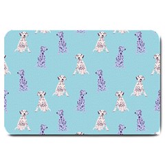 Dalmatians Are Cute Dogs Large Doormat  by SychEva